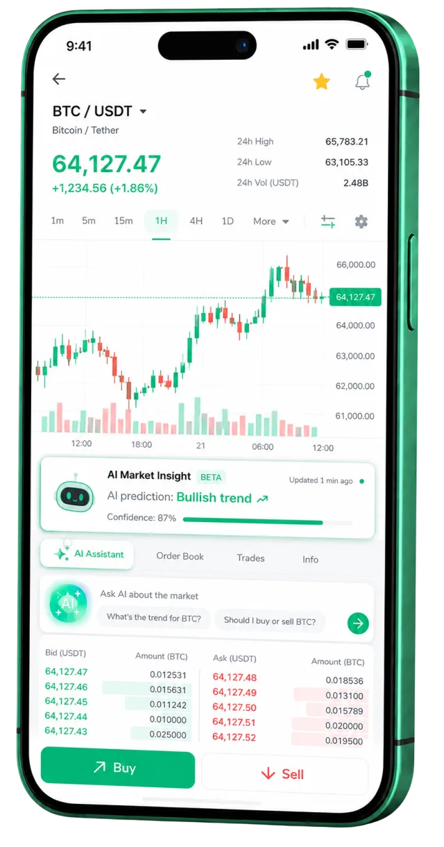 Application mobile de trading Corail Sondelle fonctionnant sur un smartphone